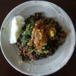 Thumbnail image for Lentils with caramelized onions + gingery spinach